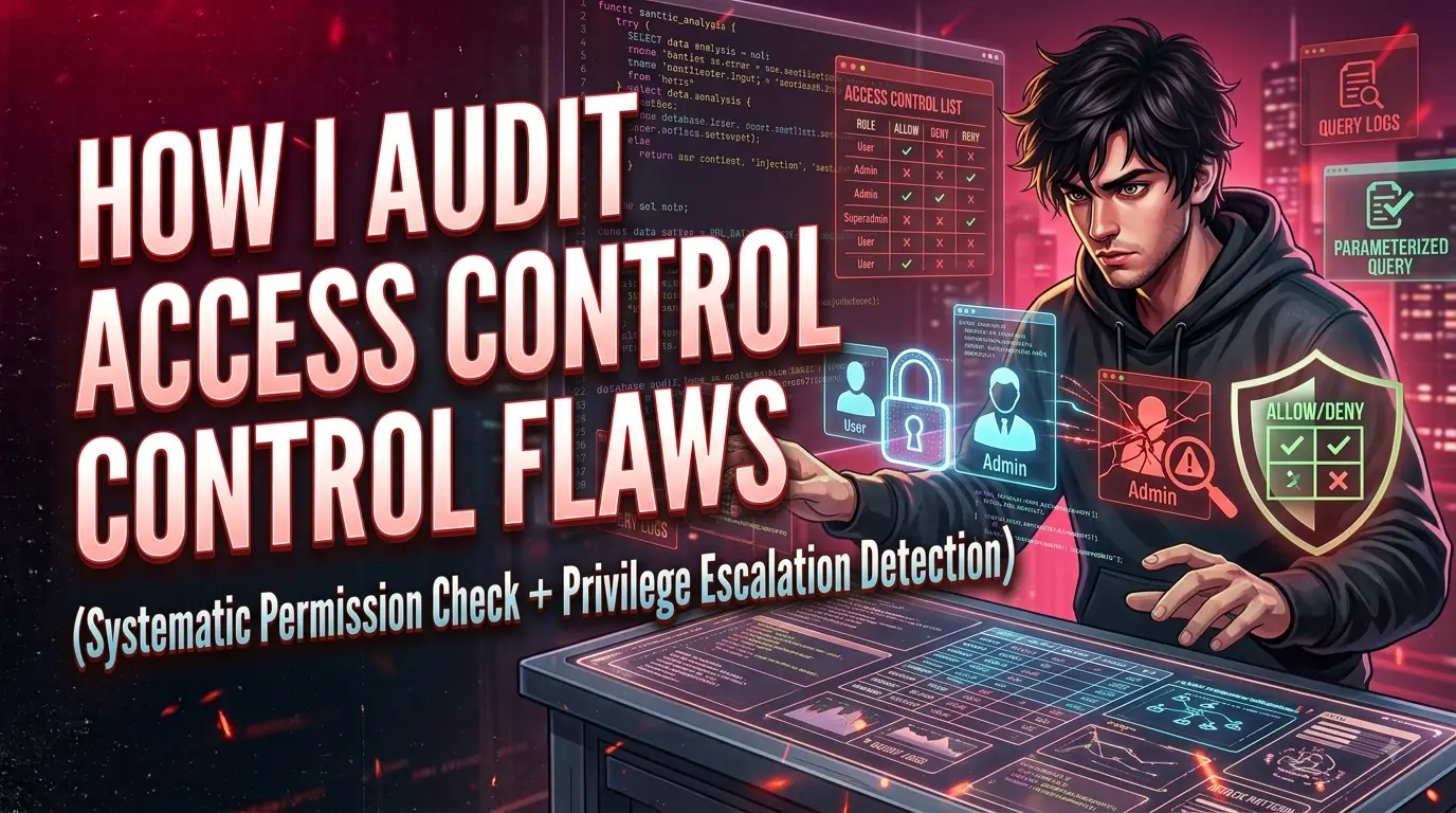 Access control audit showing role and resource permission mismatches