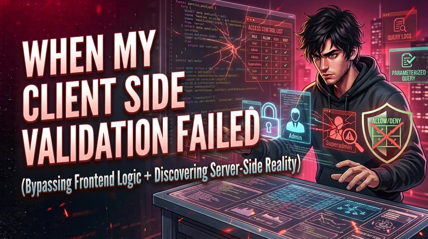 Client-side vs server-side validation gap visualization
